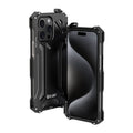 Caja del teléfono del metal de la armadura a prueba de golpes R-JUST RJ17, For iPhone 15 Pro Max, For iPhone 15 Pro, For iPhone 15 Plus, For iPhone 15