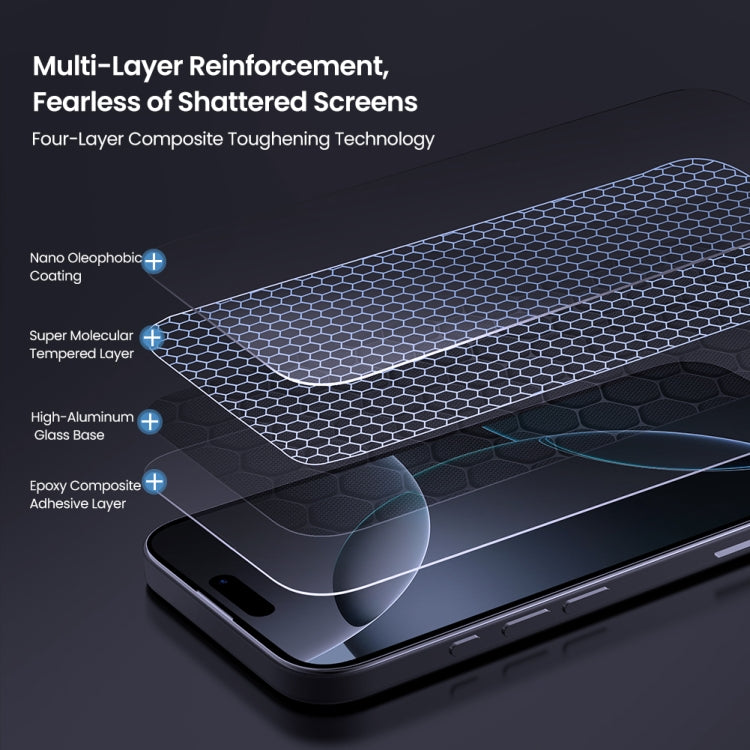 Película de vidrio templado a prueba de explosiones NILLKIN H+Pro 0,2 mm 9H, For iPhone 16 Pro Max, For iPhone 16 Pro, For iPhone 16 Plus, For iPhone 16, For iPhone 15 Pro Max, For iPhone 15 Pro, For iPhone 15 Plus, For iPhone 15