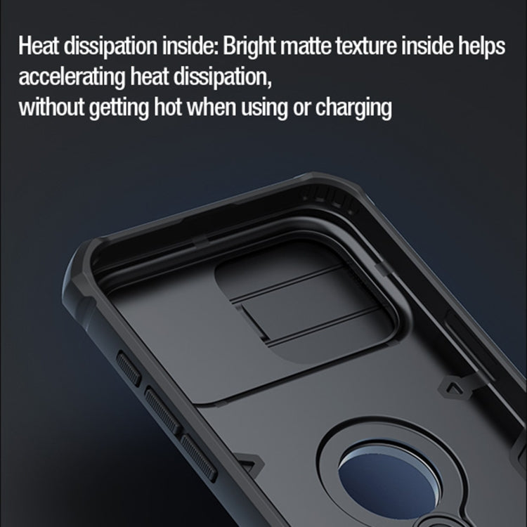 Funda protectora NILLKIN CamShield Armor a prueba de golpes con soporte de anillo invisible, For iPhone 15 Pro Max, For iPhone 15 Pro