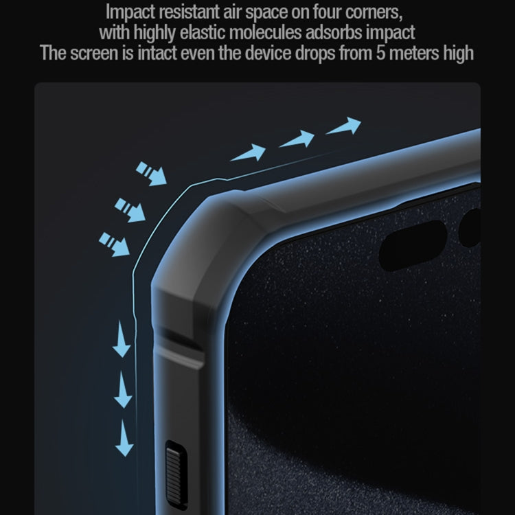Funda protectora NILLKIN CamShield Armor a prueba de golpes con soporte de anillo invisible, For iPhone 15 Pro Max, For iPhone 15 Pro