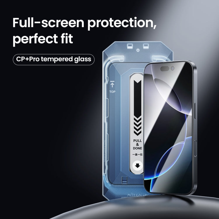Película de vidrio templado a prueba de explosiones NILLKIN CP+Pro, For iPhone 16 Pro Max, For iPhone 16 Pro, For iPhone 16 Plus, For iPhone 16, For iPhone 15 Pro Max, For iPhone 15 Pro, For iPhone 15 Plus, For iPhone 15