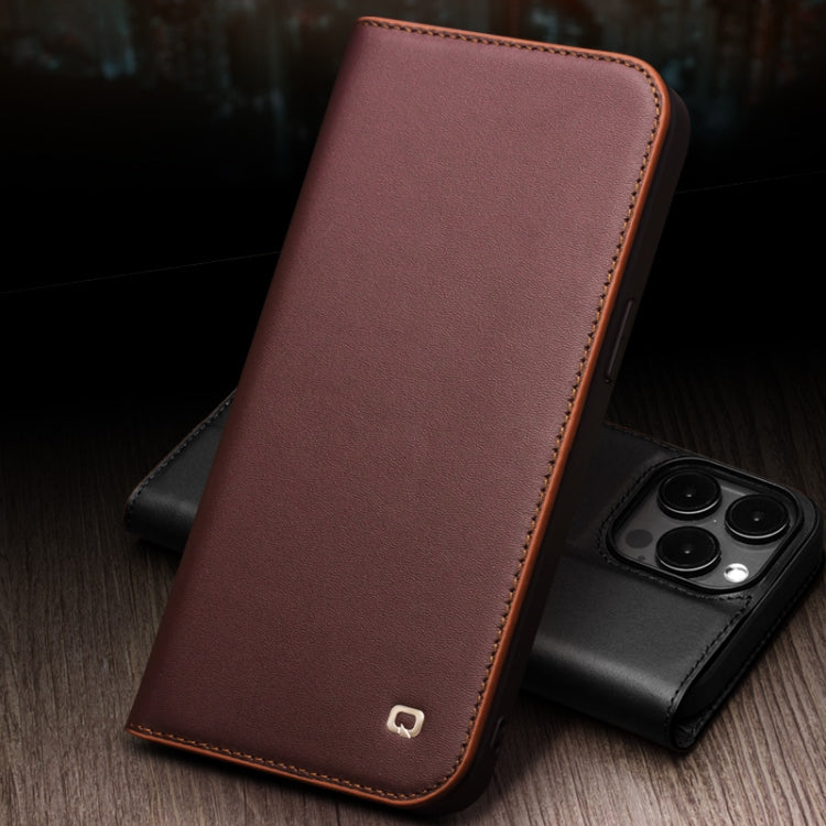 Funda para teléfono QIALINO Classic Gen2 de cuero genuino, For iPhone 15 Pro Max, For iPhone 15 Pro, For iPhone 15 Plus, For iPhone 15
