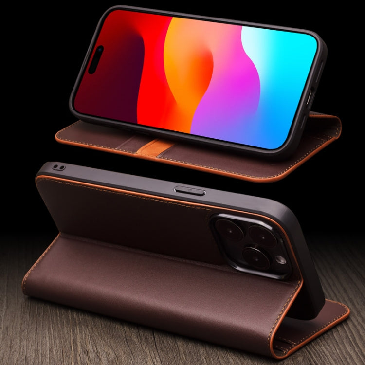 Funda para teléfono QIALINO Classic Gen2 de cuero genuino, For iPhone 15 Pro Max, For iPhone 15 Pro, For iPhone 15 Plus, For iPhone 15