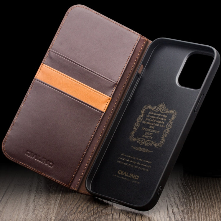 Funda para teléfono QIALINO Classic Gen2 de cuero genuino, For iPhone 15 Pro Max, For iPhone 15 Pro, For iPhone 15 Plus, For iPhone 15