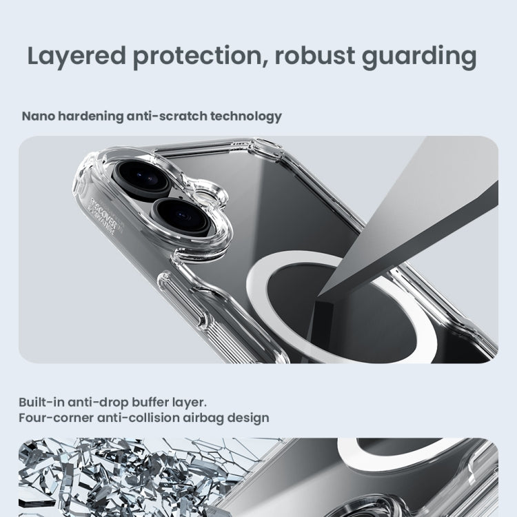 Funda para teléfono NILLKIN Ultra Clear Magsafe PC + TPU, For iPhone 16 Pro Max, For iPhone 16 Pro, For iPhone 16 Plus, For iPhone 15 Pro Max, For iPhone 15 Pro, For iPhone 15 Plus, For iPhone 15
