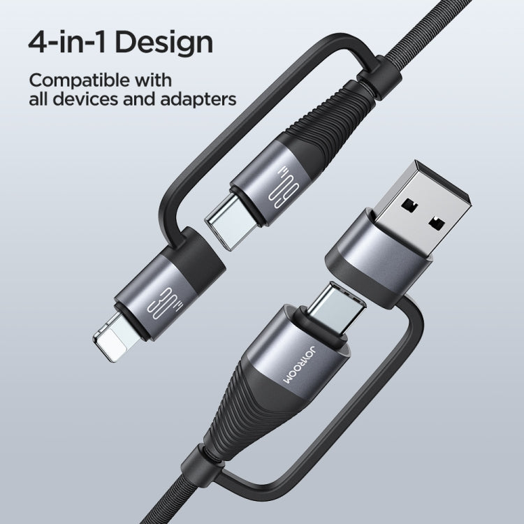 JOYROOM SA37-2T2 60W Serie multifunción 4 en 1 Cable de datos de carga rápida, SA37-2T2