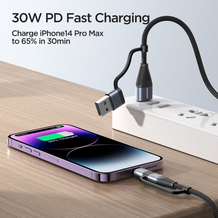JOYROOM SA37-2T2 60W Serie multifunción 4 en 1 Cable de datos de carga rápida, SA37-2T2