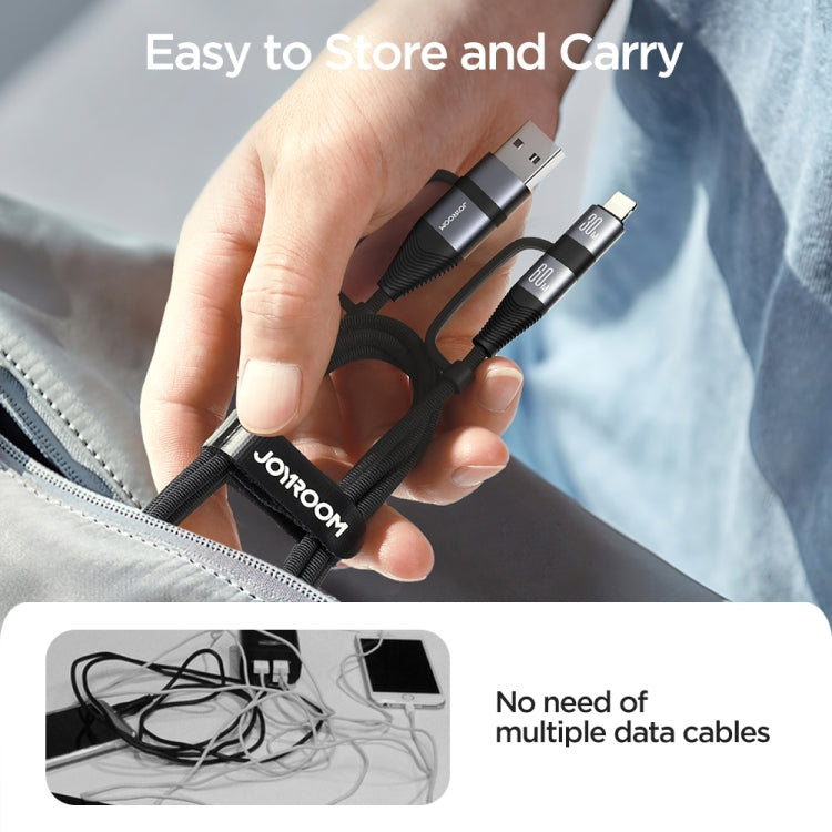 JOYROOM SA37-2T2 60W Serie multifunción 4 en 1 Cable de datos de carga rápida, SA37-2T2