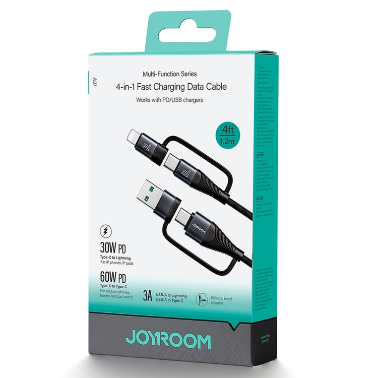 JOYROOM SA37-2T2 60W Serie multifunción 4 en 1 Cable de datos de carga rápida, SA37-2T2