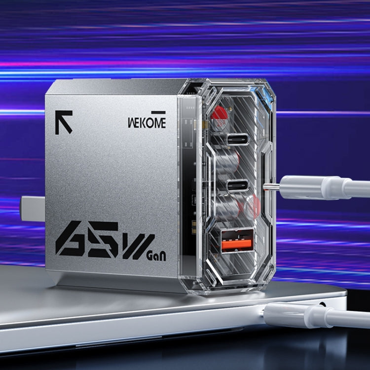 WK WP-U156 Serie Pioneer 65W USB+Cargador dual USB-C/Tipo-C GaN, WP-U156
