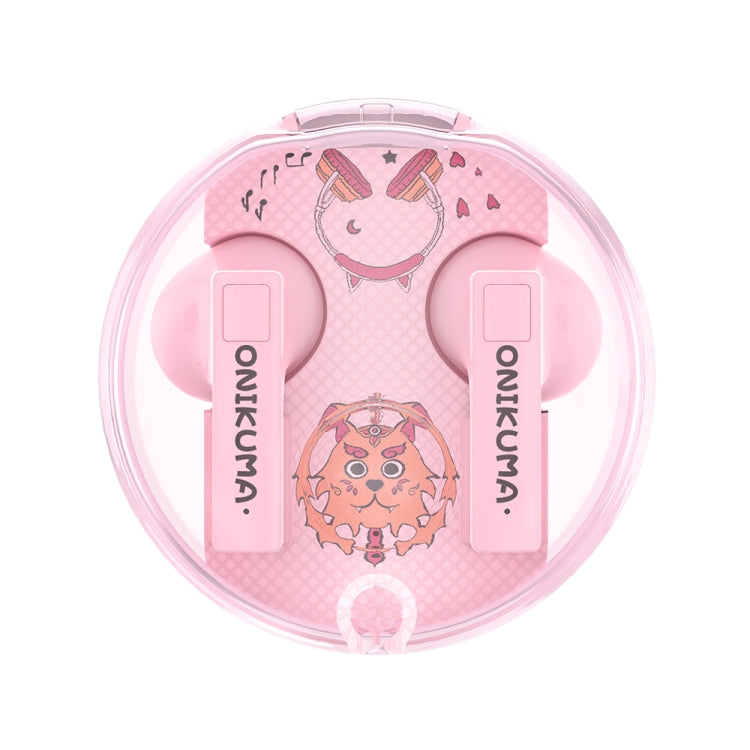 ONIKUMA T301 Auricular Bluetooth inalámbrico de dibujos animados transparente