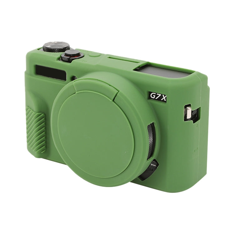 Funda protectora de silicona suave con cubierta de lente, For Canon PowerShot G7 X Mark II / G7X2