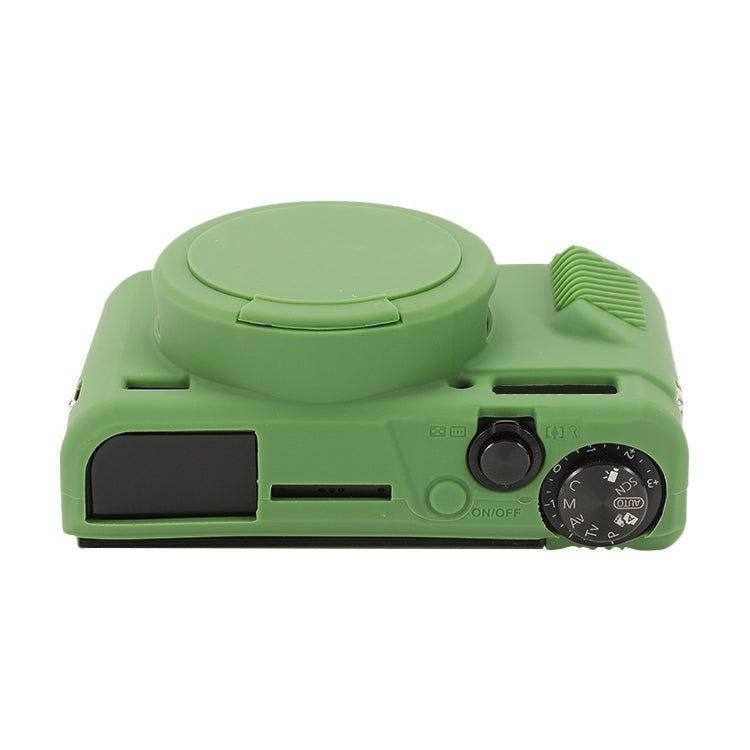 Funda protectora de silicona suave con cubierta de lente, For Canon PowerShot G7 X Mark II / G7X2