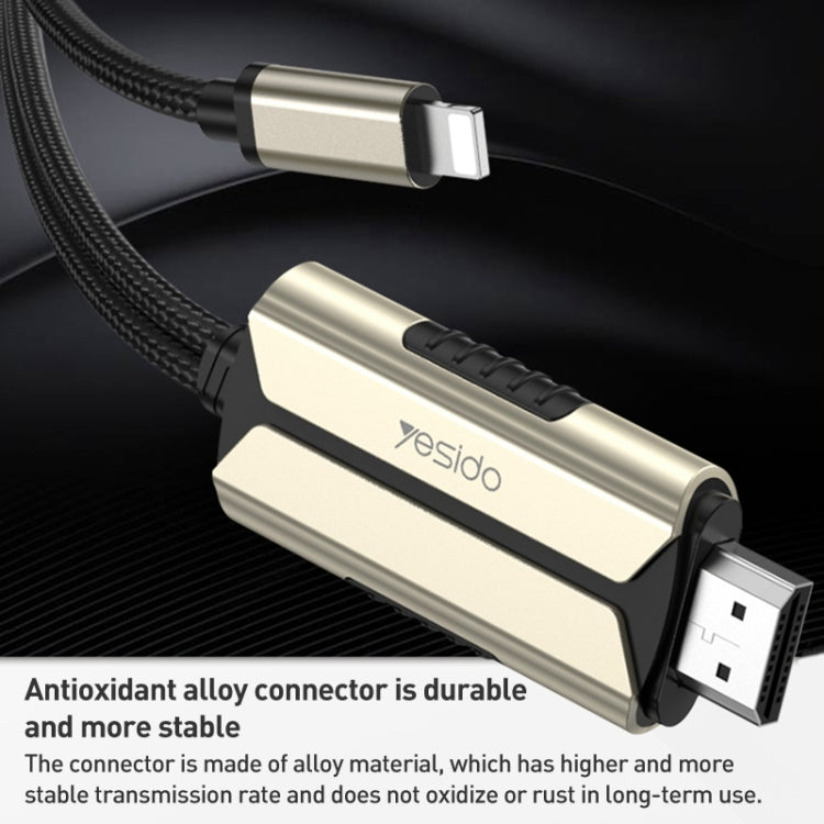 Yesido HM13 Cable adaptador HDTV de 2m y 8 pines a HDMI 1080P, HM13
