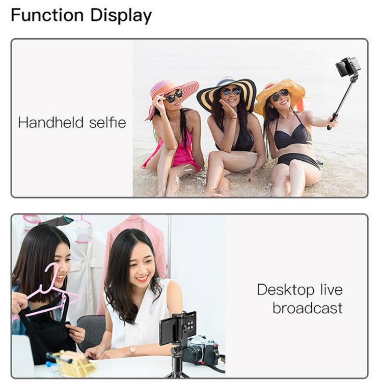 Yesido SF11 Trípode Bluetooth retráctil Teléfono Transmisión en vivo Soporte para selfies, SF11