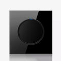 Panel de interruptores de vidrio templado LED redondo de 86 mm, vidrio redondo negro, One Open Dual Control, Two Billing Control, Two Open Dual Control, Three Billing Control, Three Open Dual Control, Four Billing Control, Four Open Dual Control       ...