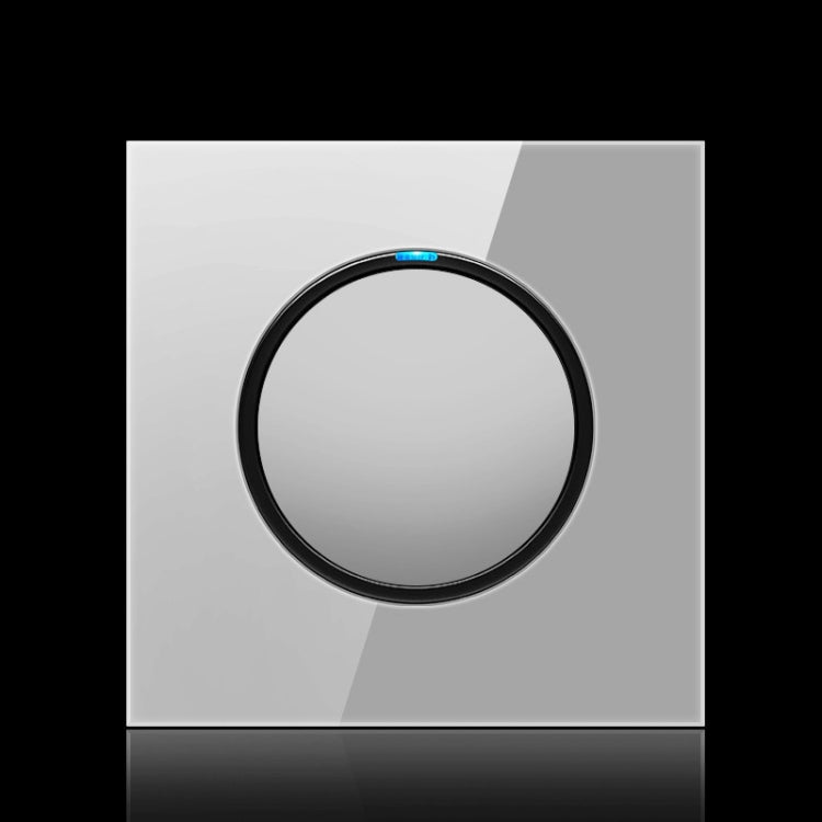Panel de interruptores de vidrio templado LED redondo de 86 mm, vidrio redondo gris, One Open Dual Control, Two Billing Control, Two Open Dual Control, Three Billing Control, Three Open Dual Control, Four Billing Control, Four Open Dual Control        ...