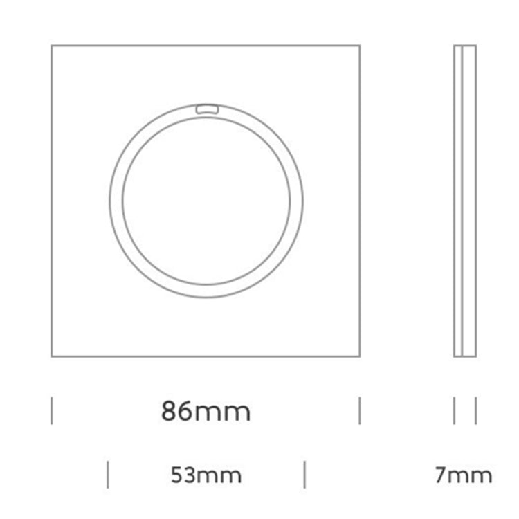 Panel de interruptores de vidrio templado LED redondo de 86 mm, vidrio redondo dorado, One Open Dual Control, Two Billing Control, Two Open Dual Control, Three Billing Control, Three Open Dual Control, Four Billing Control, Four Open Dual Control      ...