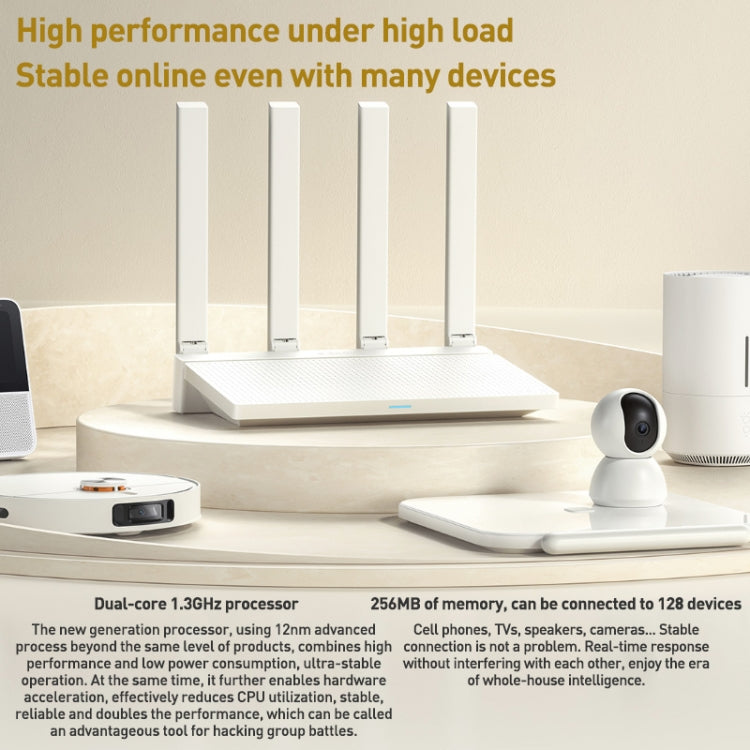 El enrutador de CPU original Xiaomi AX3000T 2,4 GHz/5 GHz de doble banda de 1,3 GHz admite conexión NFC, enchufe de EE. UU., AX3000T