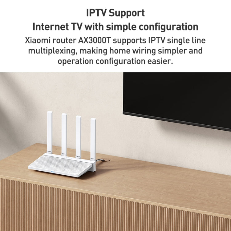 El enrutador de CPU original Xiaomi AX3000T 2,4 GHz/5 GHz de doble banda de 1,3 GHz admite conexión NFC, enchufe de EE. UU., AX3000T