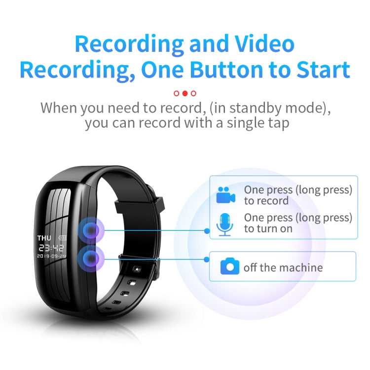 Pulsera electrónica de grabación inteligente con reducción de ruido JNN D5 HD, 8GB, 16GB, 32GB, 64GB, 128GB, 256GB