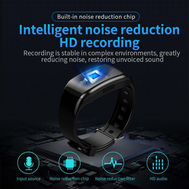 Pulsera electrónica de grabación inteligente con reducción de ruido JNN D5 HD, 8GB, 16GB, 32GB, 64GB, 128GB, 256GB