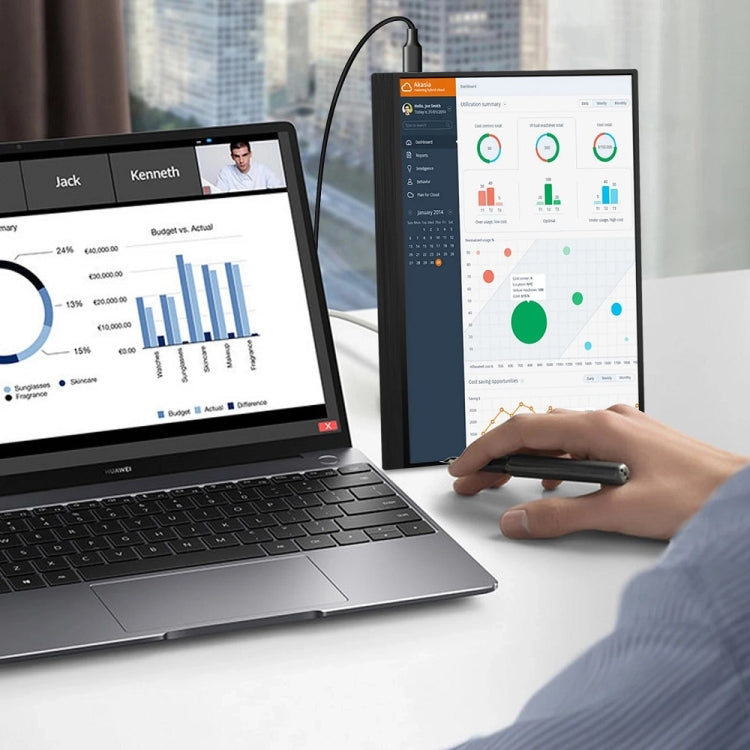 Monitor portátil con pantalla IPS HDR 1080P de 15,6 pulgadas, 15.6 inch 1080P