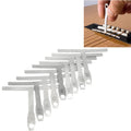 Regla en forma de T para guitarra 9 en 1, diapasón de mástil, trastes en radianes, radianes de cuerda, calibrador de medición ajustable, 9 in 1 Guitar T Ruler