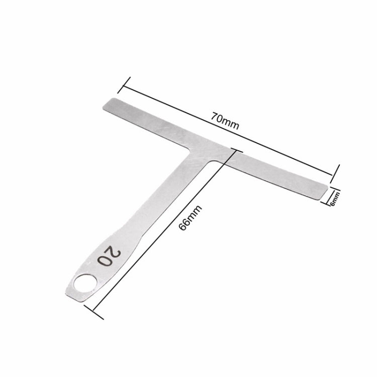 Regla en forma de T para guitarra 9 en 1, diapasón de mástil, trastes en radianes, radianes de cuerda, calibrador de medición ajustable, 9 in 1 Guitar T Ruler