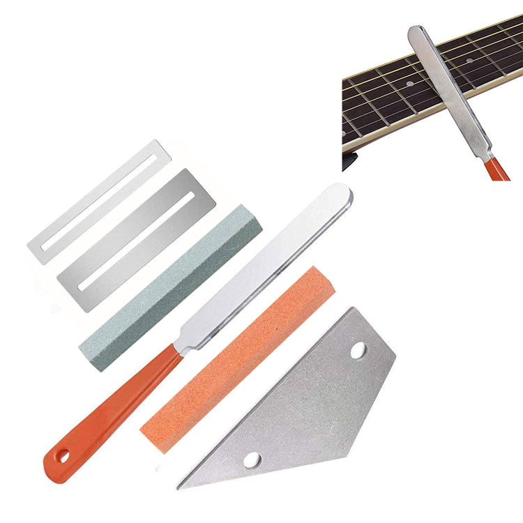Juego de herramientas para pulir y nivelar trastes de lima de guitarra, Guitar File Fret Polishing