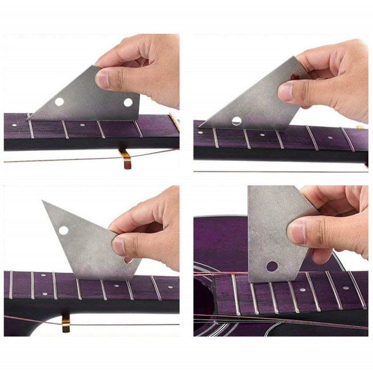 Juego de herramientas para pulir y nivelar trastes de lima de guitarra, Guitar File Fret Polishing