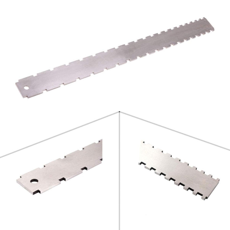 Regla de medición de cuello de guitarra, Lima para afilar guitarra, regla de muesca de cuello, almohadilla de pulido de trastes, Guitar Neck Measuring Ruler