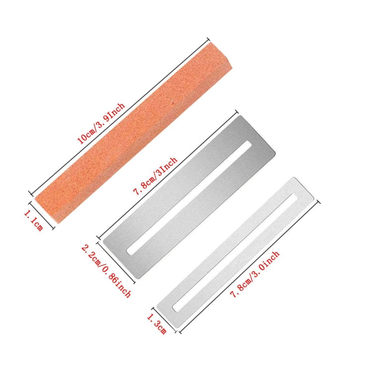 Regla de medición de cuello de guitarra, Lima para afilar guitarra, regla de muesca de cuello, almohadilla de pulido de trastes, Guitar Neck Measuring Ruler