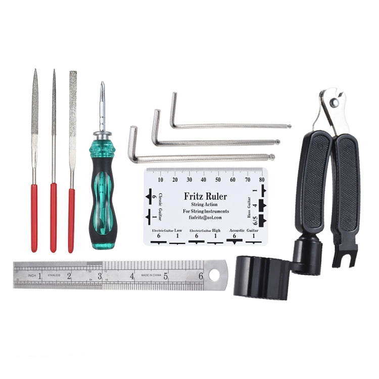 Juego de herramientas de limpieza y mantenimiento de guitarra., Guitar Maintenance Tools