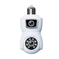 La cámara inteligente con seguimiento de movimiento de doble lente tipo bombilla DP41 admite intercomunicador de voz, DP41 (White), DP41 (Black)