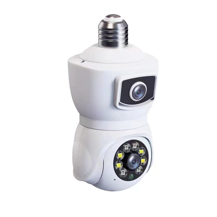 La cámara inteligente con seguimiento de movimiento de doble lente tipo bombilla DP41 admite intercomunicador de voz, DP41 (White), DP41 (Black)