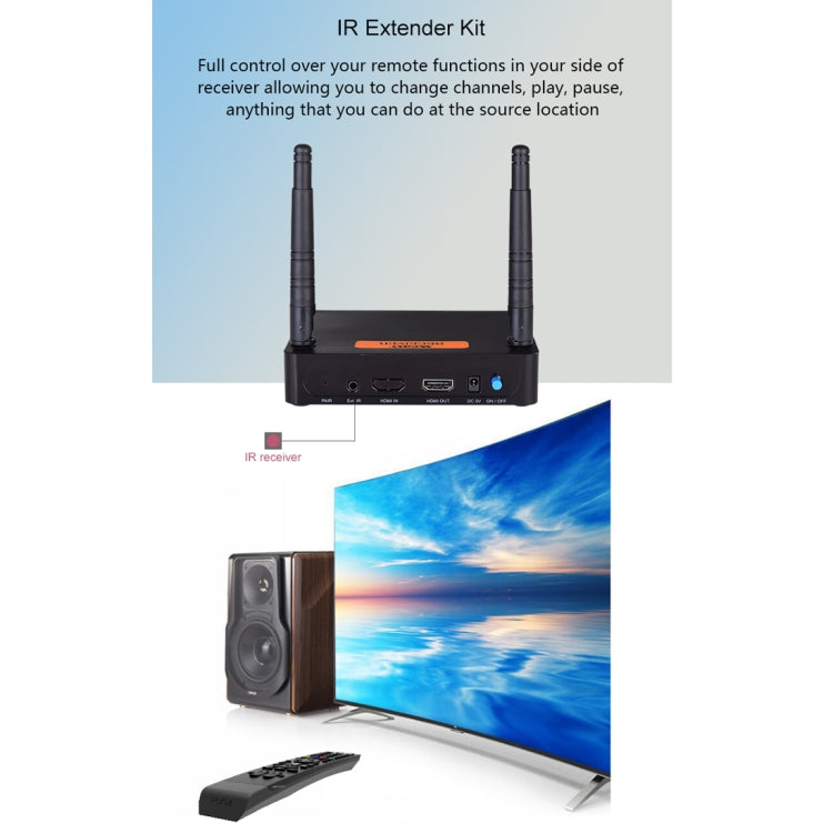 Measy FHD656 Mini 1080P HDMI 1.4 HD Inalámbrico Audio Video Transmisor Receptor Extensor Sistema de transmisión, Distancia de transmisión: 100 m,, US Plug, EU Plug, AU Plug, UK Plug