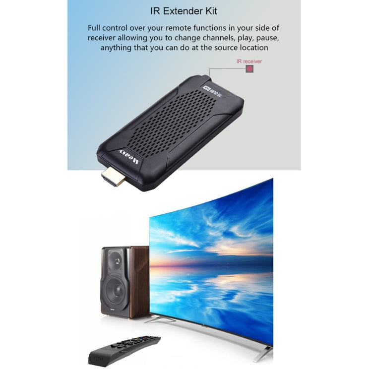 Measy FHD656 Nano 1080P HDMI 1.4 HD Inalámbrico Audio Video Doble Mini Transmisor Receptor Extensor Sistema de transmisión, Distancia de transmisión: 100 m,, US Plug, EU Plug, AU Plug, UK Plug