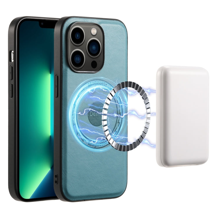 Funda para teléfono MagSafe de cuero con textura de piel de vaca Denior, For iPhone 13 Pro Max, For iPhone 13 Pro, For iPhone 12/12 Pro, For iPhone 12 Pro Max