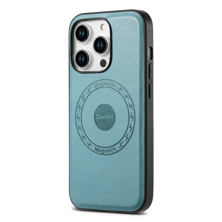 Funda para teléfono MagSafe de cuero con textura de piel de vaca Denior, For iPhone 13 Pro Max, For iPhone 13 Pro, For iPhone 12/12 Pro, For iPhone 12 Pro Max
