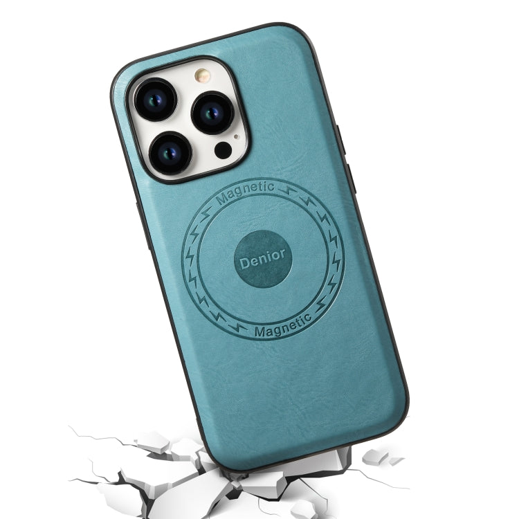 Funda para teléfono MagSafe de cuero con textura de piel de vaca Denior, For iPhone 13 Pro Max, For iPhone 13 Pro, For iPhone 12/12 Pro, For iPhone 12 Pro Max