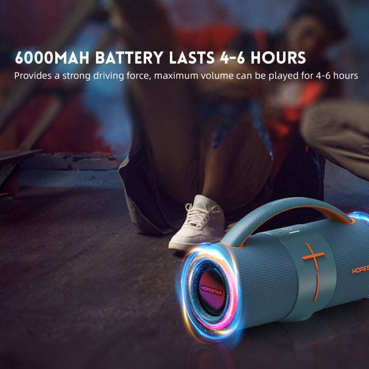 HOPESTAR H68 50W Altavoz Bluetooth deslumbrante impermeable portátil para exteriores, H68
