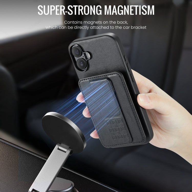 Funda trasera para teléfono con tarjetero de cuero de vaca encerado al óleo de Fierre Shann, For iPhone 16, For iPhone 15 Pro Max, For iPhone 15 Pro, For iPhone 15 Plus, For iPhone 15, For iPhone 14 Plus, For iPhone 14, For iPhone 14 Pro
