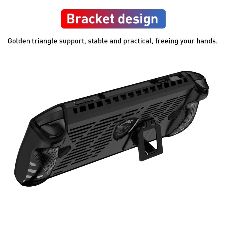 Funda protectora para consola de juegos de TPU con soporte, For MSI Claw