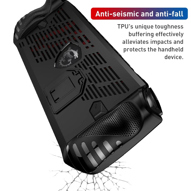 Funda protectora para consola de juegos de TPU con soporte, For MSI Claw