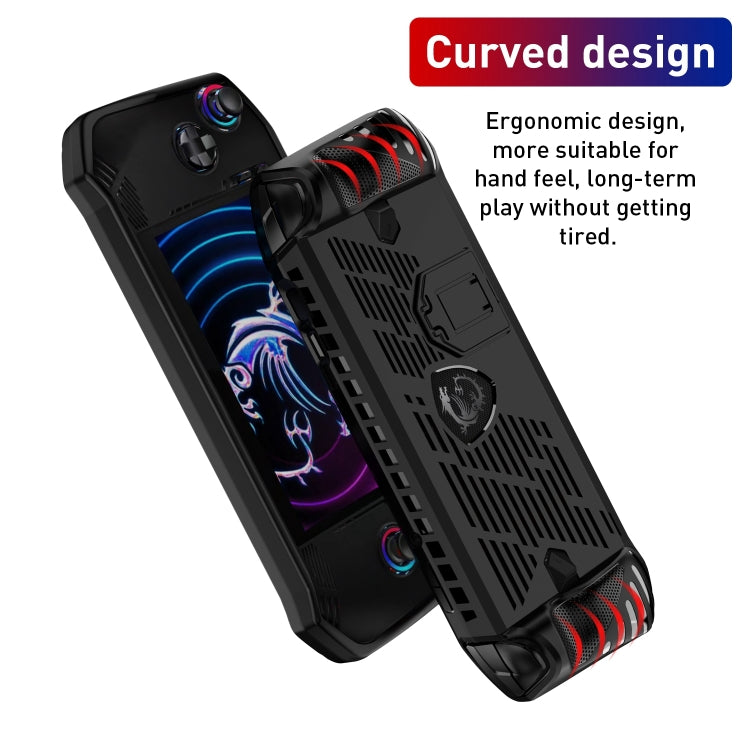 Funda protectora para consola de juegos de TPU con soporte, For MSI Claw