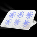 ICE COOREL Base de computadora portátil Control de velocidad Silencioso Soporte de enfriamiento de seis ventiladores Estante de enfriamiento, Estilo: Edición premium, Style: Premium Edition(Lvory), Style: Premium Edition(Dazzling Red)                  ...