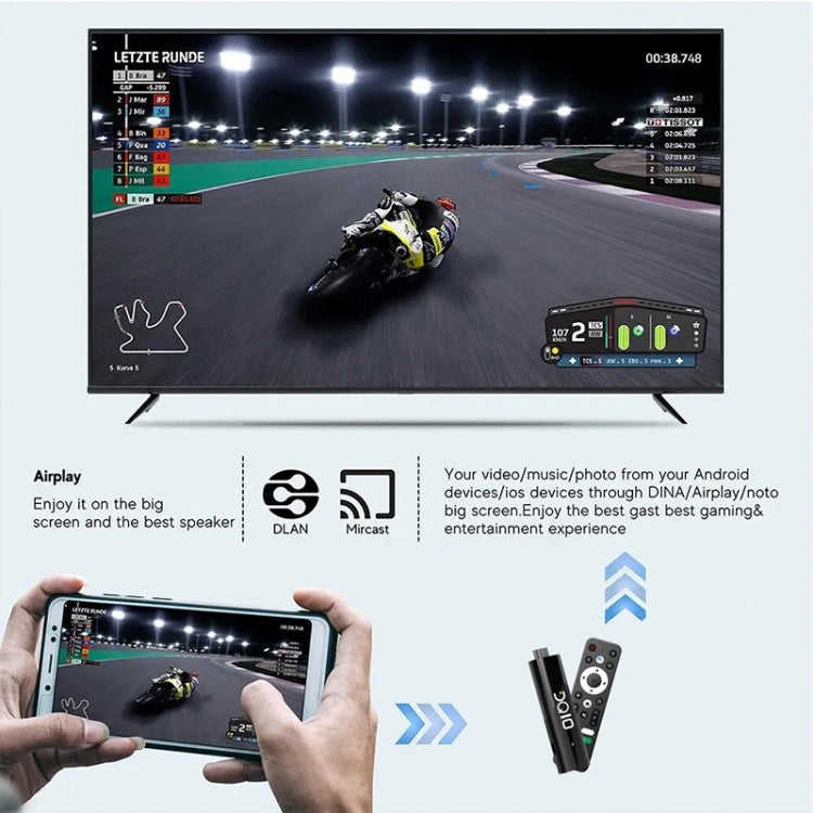 LEMFO DQ10 Allwinner H618 Brazo de cuatro núcleos Cortex A53 8K HD Android TV Stick, 2GB+16GB, 4GB+32GB