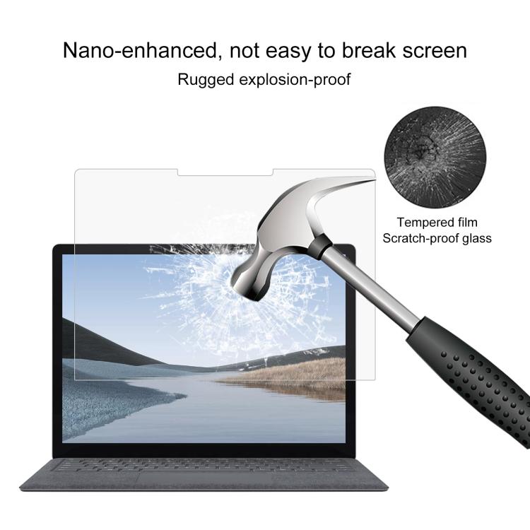 Película de vidrio templado a prueba de explosiones 9H 0,3 mm, For Microsoft Surface Laptop 13 inch, For Microsoft Surface Laptop 7 15 inch, For Microsoft Surface Laptop 7 13.8, For Microsoft Surface Laptop 6 15, For Microsoft Surface Laptop 6 13.5