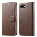 LC.IMEEKE Funda de cuero con tapa horizontal con textura de becerro, For iPhone 16e / 17e, For iPhone 17 Pro Max, For iPhone 17 Pro, For iPhone 17, For iPhone Air, For iPhone 16 Pro Max